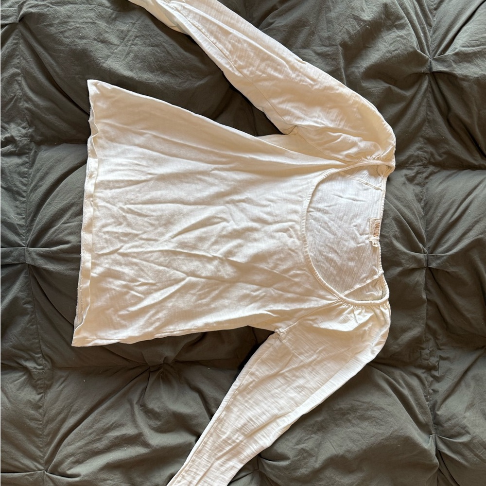 Nation LTD Cream Long Sleeve Top